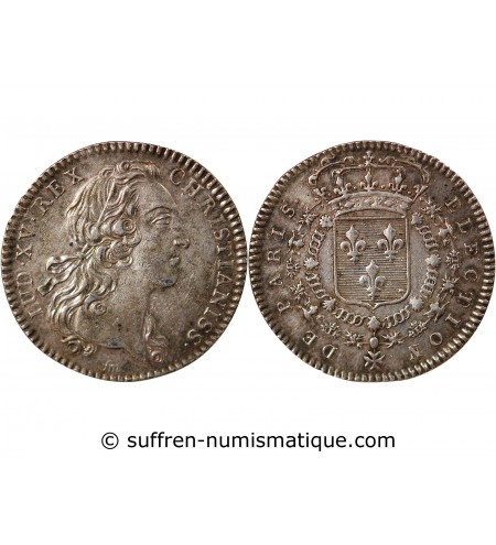 ELECTION DE PARIS, LOUIS XV - JETON ARGENT émission de 1741