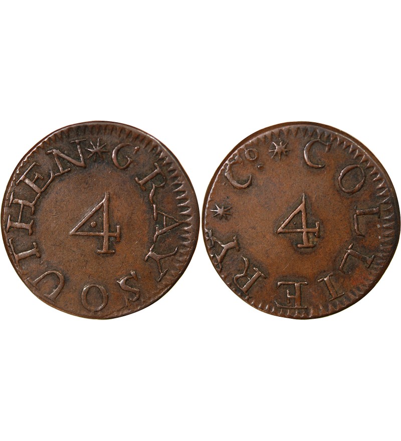 GRANDE-BRETAGNE, CUMBERLAND - JETON MINES DE CHARBON - GRAYSOUTHEN COLLIERY