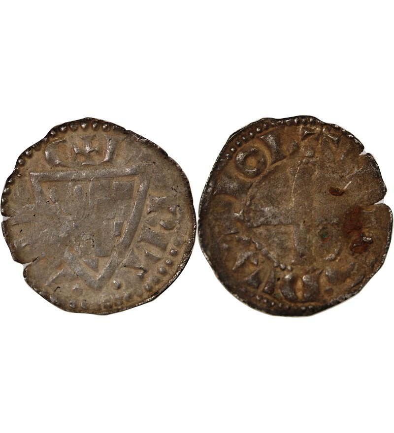 DUCHÉ DE BRETAGNE, JEAN Ier LE ROUX - DENIER vers 1250