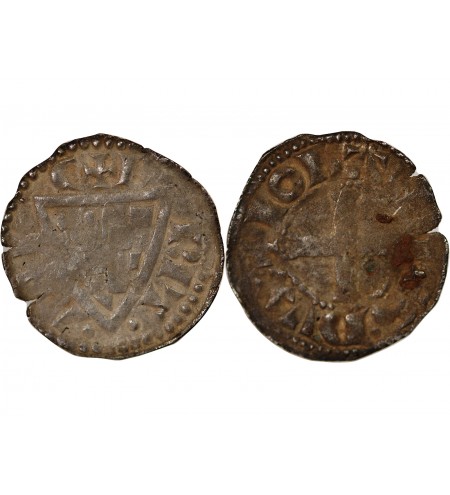 DUCHÉ DE BRETAGNE, JEAN Ier LE ROUX - DENIER vers 1250