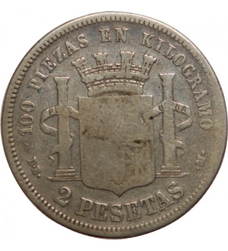 Espagne Espagne - 2 Pesetas 1870 Gouvernement Provisoire