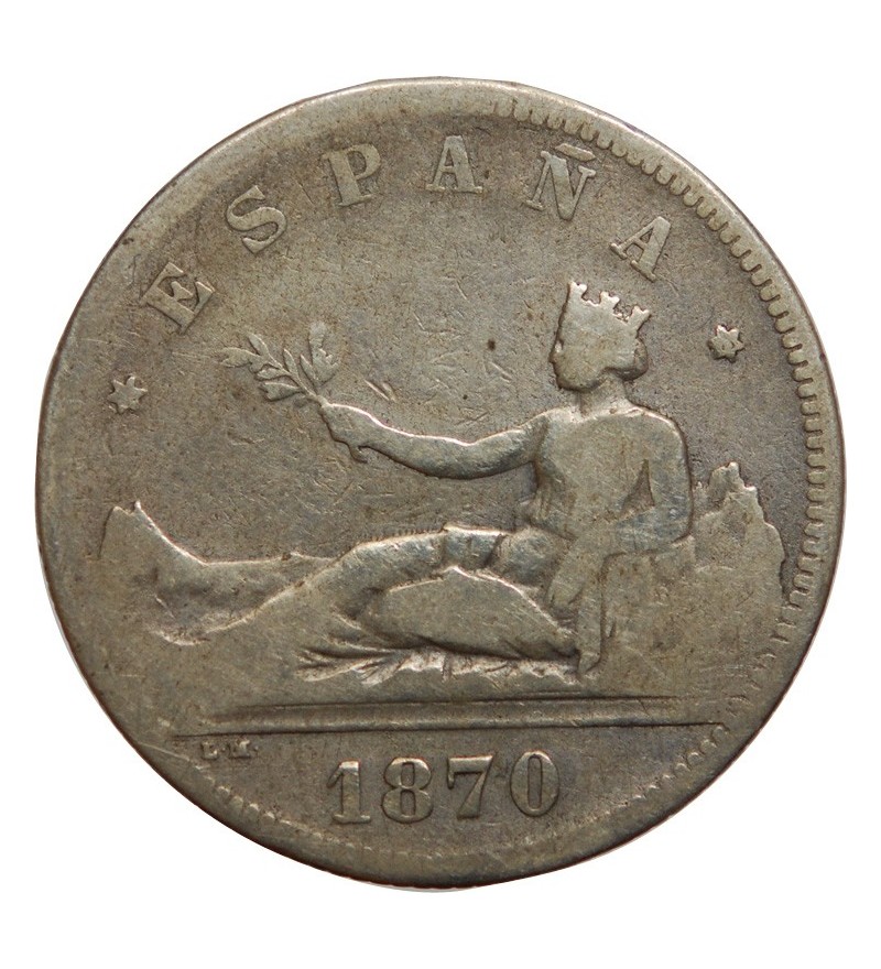 Espagne Espagne - 2 Pesetas 1870 Gouvernement Provisoire