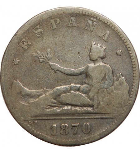Espagne Espagne - 2 Pesetas 1870 Gouvernement Provisoire