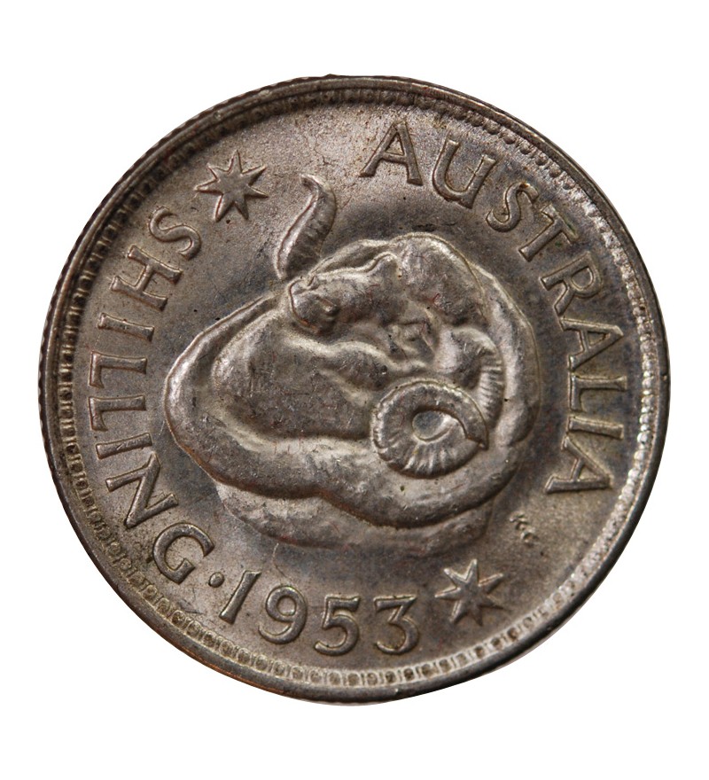 AUSTRALIE, ELIZABETH II - SHILLING 1953