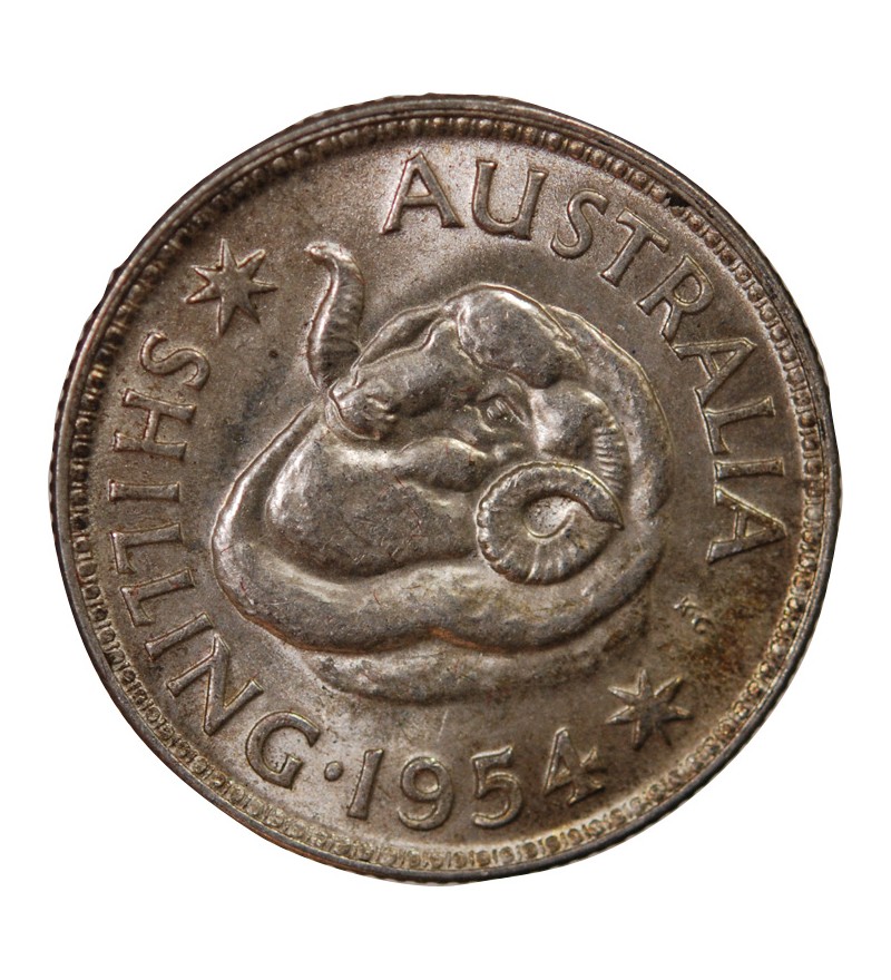 AUSTRALIE, ELIZABETH II - SHILLING 1954