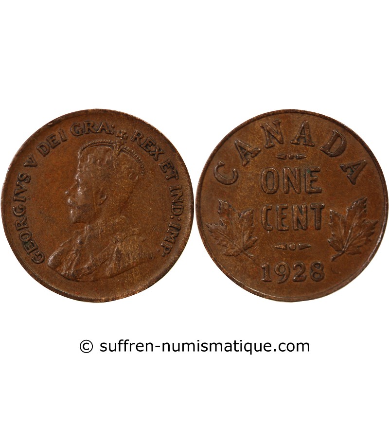 CANADA, GEORGES V - 1 CENT 1928