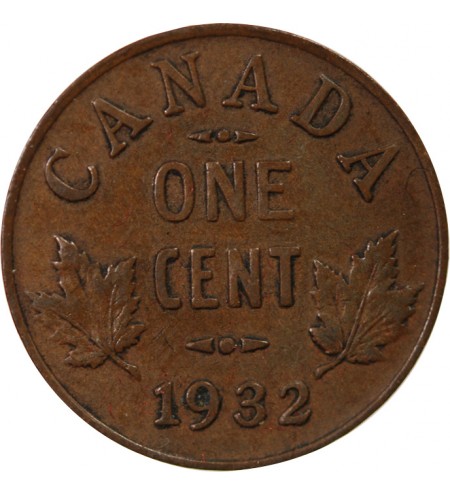 CANADA, GEORGES V - 1 CENT 1932