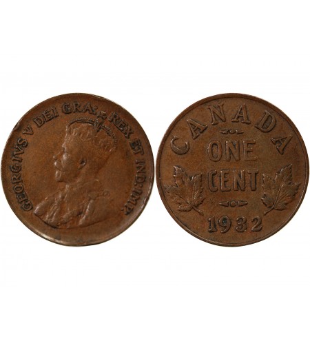 CANADA, GEORGES V - 1 CENT 1932