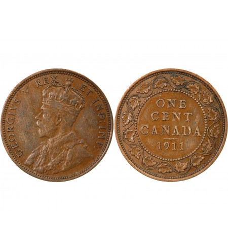 CANADA, GEORGES V - 1 CENT 1911