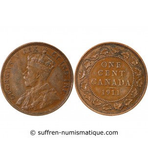 CANADA, GEORGES V - 1 CENT 1911