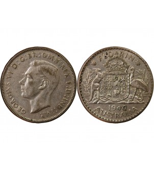 AUSTRALIE, GEORGES VI - FLORIN ARGENT 1946 2
