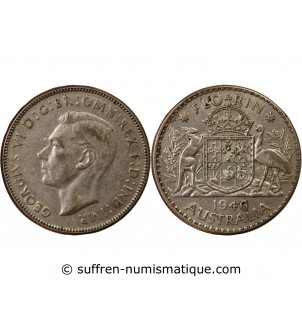 AUSTRALIE, GEORGES VI - FLORIN ARGENT 1946