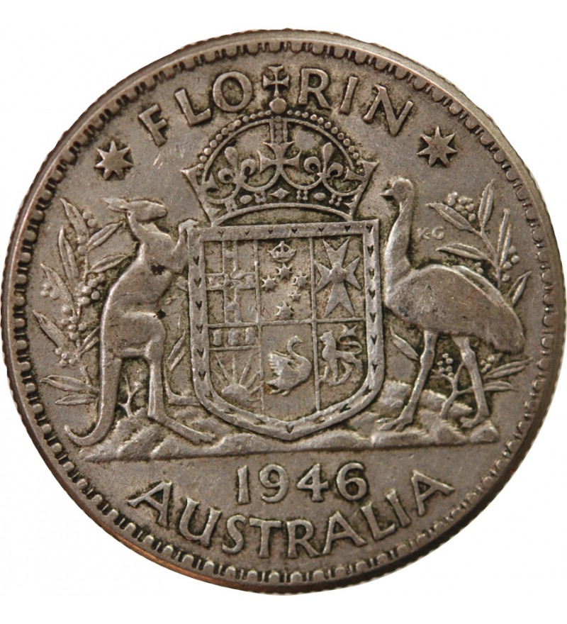 AUSTRALIE, GEORGES VI - FLORIN ARGENT 1946