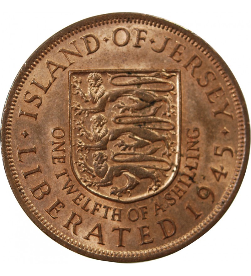 JERSEY, GEORGES VI - 1/12 SHILLING 1945