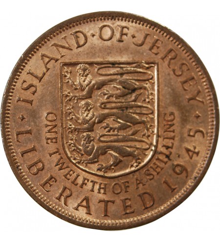 JERSEY, GEORGES VI - 1/12 SHILLING 1945