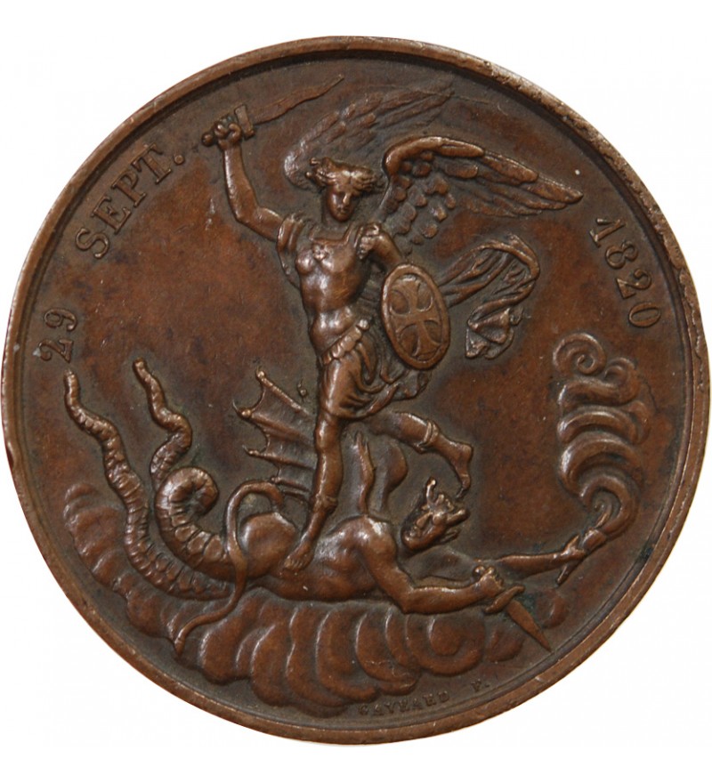 HENRI V, COMTE DE CHAMBORD - MÉDAILLE BRONZE 1820