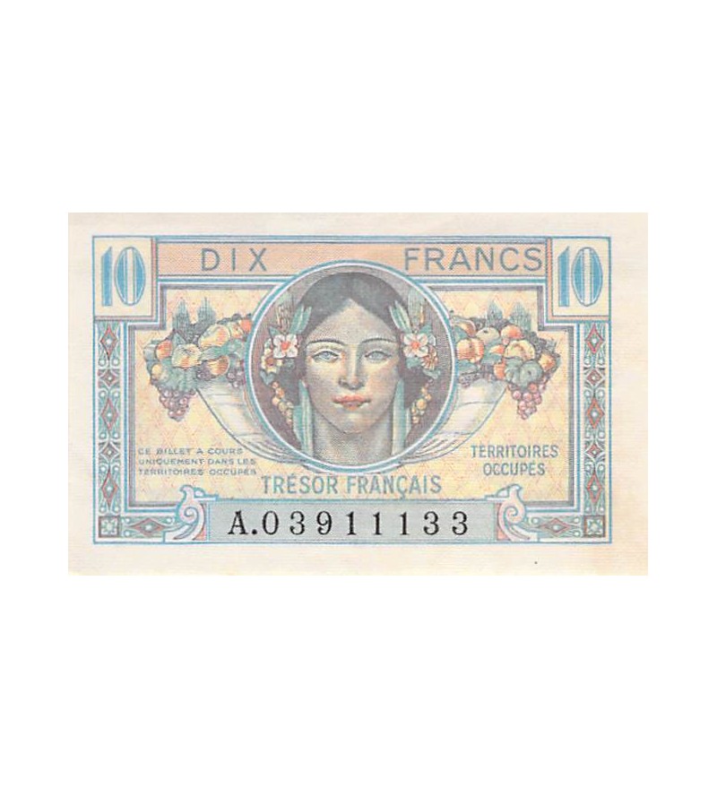 TRÉSOR FRANCAIS - 10 FRANCS 1947 TERRITOIRES OCCUPÉS