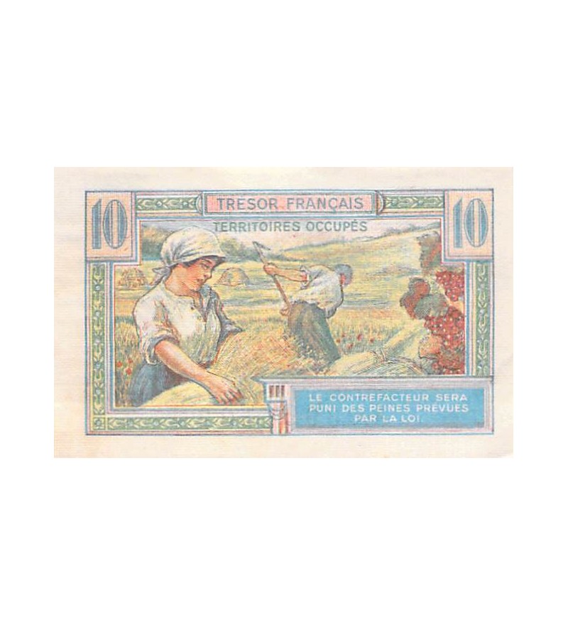 TRÉSOR FRANCAIS - 10 FRANCS 1947 TERRITOIRES OCCUPÉS