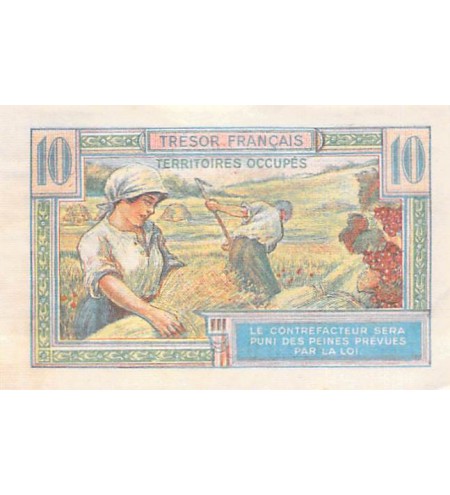 TRÉSOR FRANCAIS - 10 FRANCS 1947 TERRITOIRES OCCUPÉS