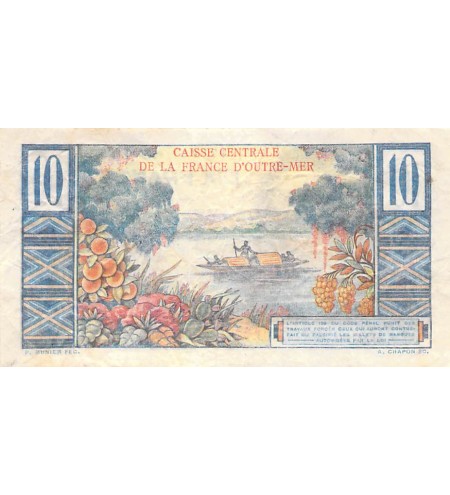 AFRIQUE ÉQUATORIALE FRANCAISE - 10 FRANCS (1947) COLBERT - SÉRIE N.14