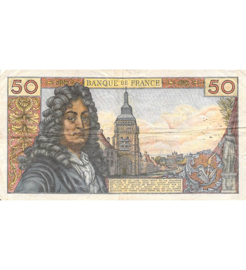 FRANCE, RACINE - 50 FRANCS 02/10/1975 - SÉRIE A.279