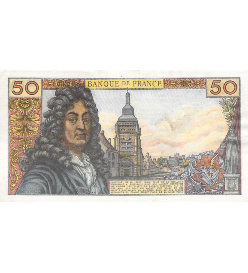 FRANCE, RACINE - 50 FRANCS 03/10/1974 - SÉRIE W.253