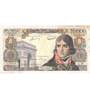 FRANCE, BONAPARTE - 10 000 FRANCS 06/09/1956 - SÉRIE Q.36
