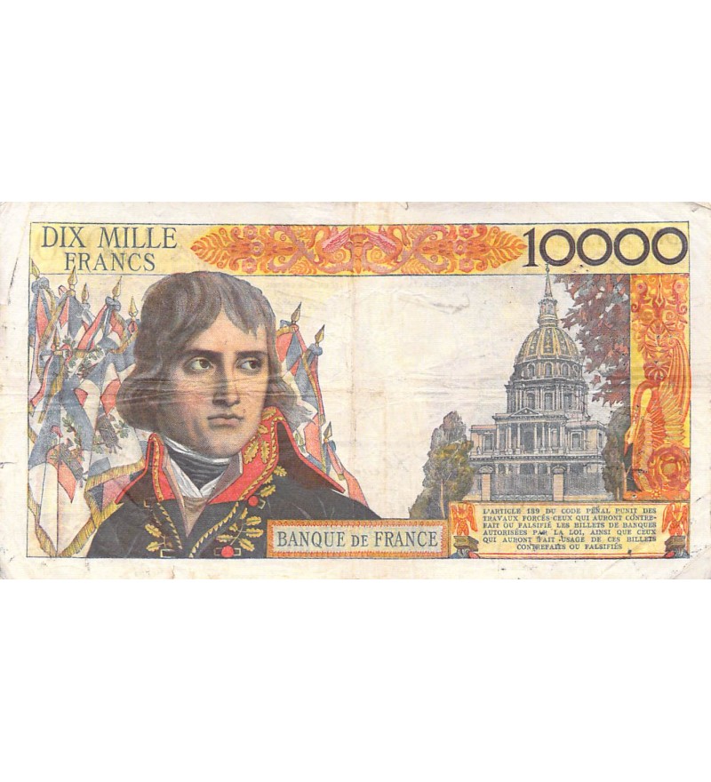 FRANCE, BONAPARTE - 10 000 FRANCS 04/07/1957 - SÉRIE Q.90