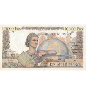 FRANCE, GÉNIE FRANCAIS - 10 000 FRANCS 07/06/1956 - SÉRIE S.11829 2