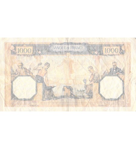 FRANCE, CÉRÈS ET MERCURE - 1000 FRANCS 02/02/1939 - SÉRIE D.6269