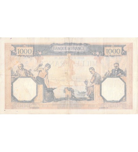 FRANCE, CÉRÈS ET MERCURE - 1000 FRANCS 30/03/1939 - SÉRIE A.6686