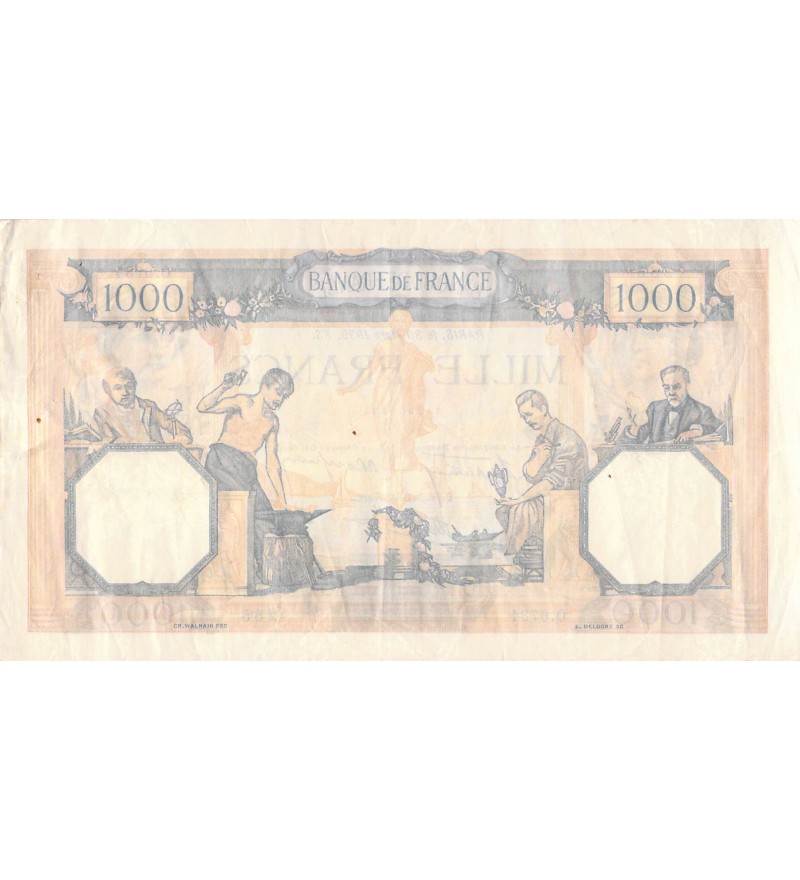 FRANCE, CÉRÈS ET MERCURE - 1000 FRANCS 30/03/1939 - SÉRIE A.6734