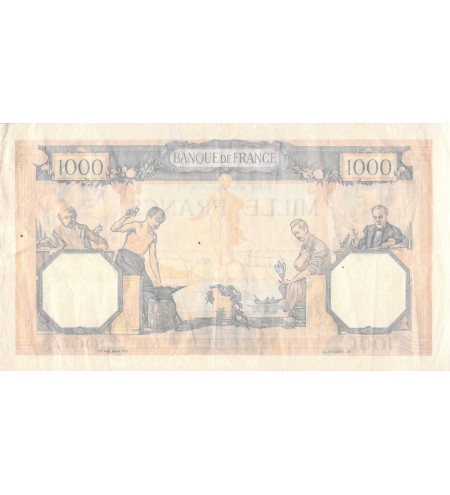 FRANCE, CÉRÈS ET MERCURE - 1000 FRANCS 30/03/1939 - SÉRIE A.6734