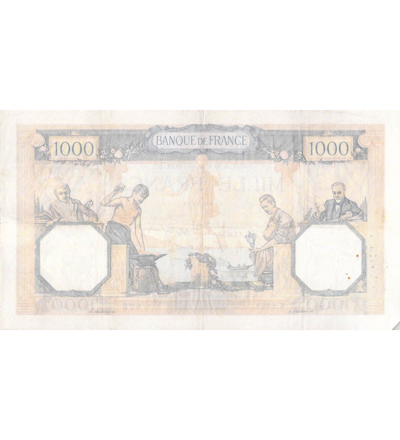 FRANCE, CÉRÈS ET MERCURE - 1000 FRANCS 16/11/1939 - SÉRIE K.8380