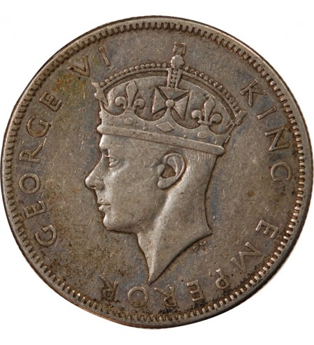 FIDJI, GEORGES VI - FLORIN ARGENT 1942 S