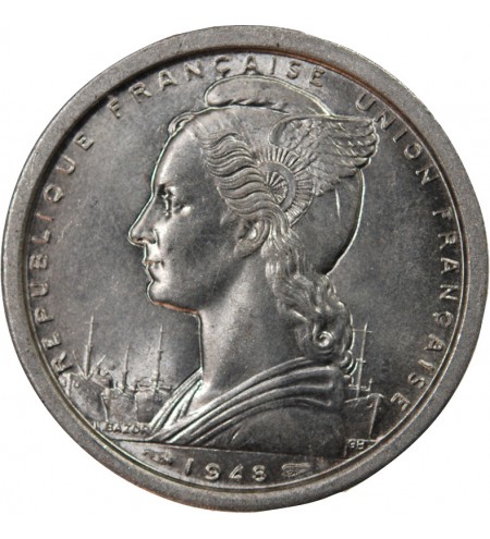 AFRIQUE OCCIDENTALE FRANÇAISE - 2 FRANCS 1948