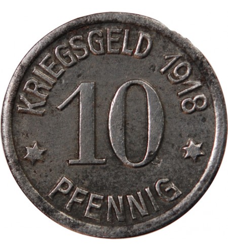 Nécessité, Allemagne, Coblence - 10 Pfennig 1918