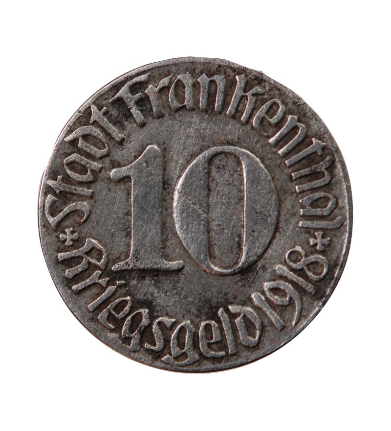 Nécessité, Allemagne, Frankenthal - 10 Pfennig 1918