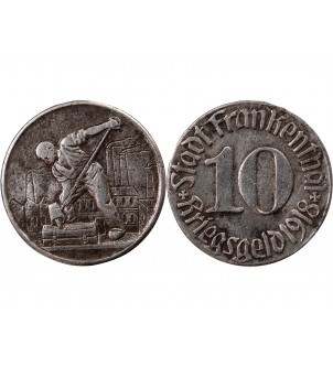 Nécessité, Allemagne, Frankenthal - 10 Pfennig 1918 2