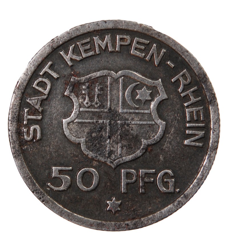 Nécessité, Allemagne, Kempen - 50 Pfennig 1921