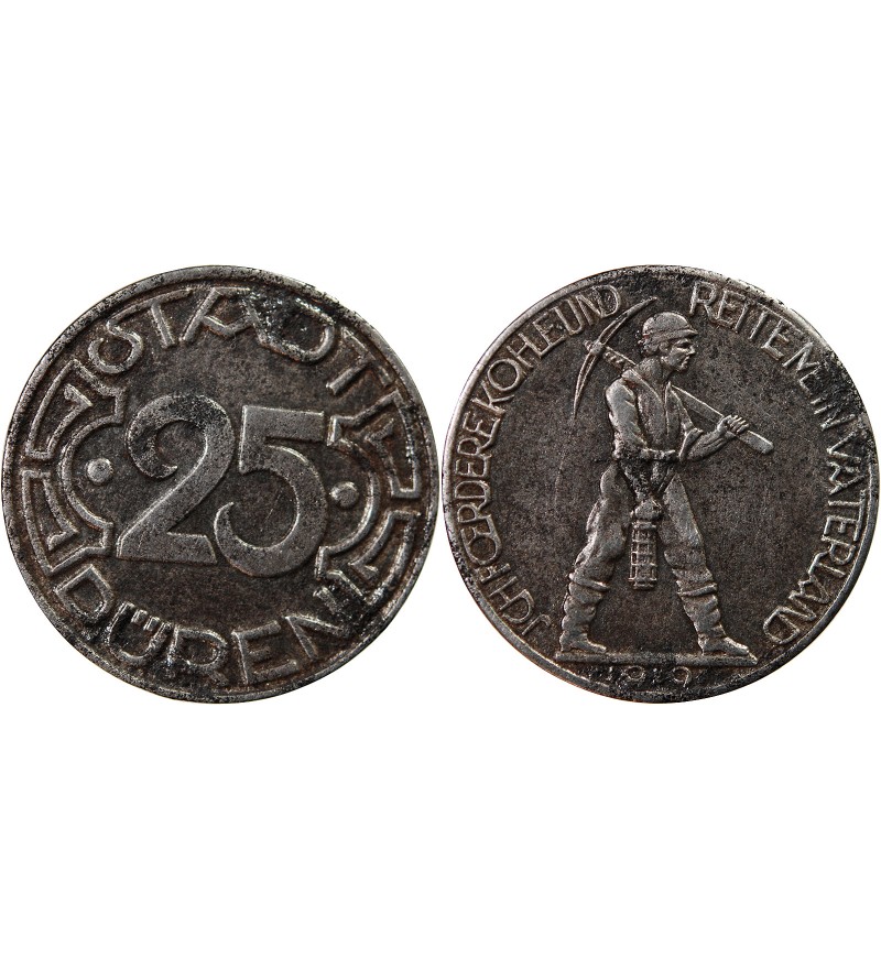 Nécessité, Allemagne, Düren - 25 Pfennig 1919