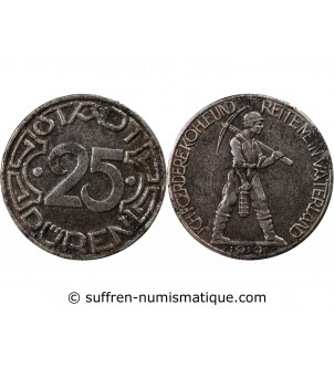 Nécessité, Allemagne, Düren - 25 Pfennig 1919