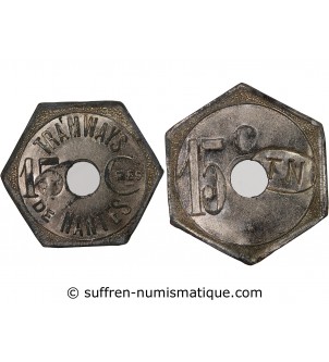 Nécessité, Nantes, Tramways - 15 Centimes