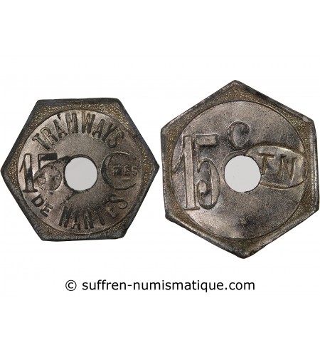 Nécessité, Nantes, Tramways - 15 Centimes