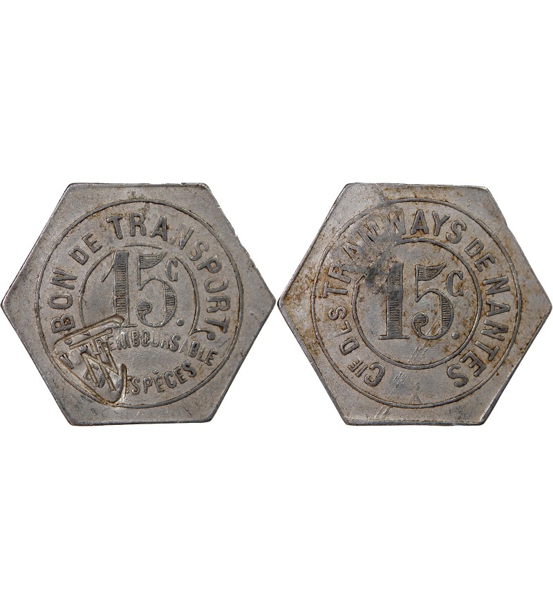 Nécessité, Nantes, Tramways - 15 Centimes