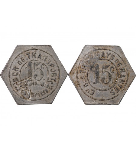 Nécessité, Nantes, Tramways - 15 Centimes