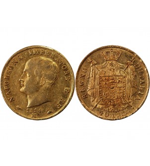 ITALIE, NAPOLEON﻿ 1er - 40 LIRE OR 1811 M MILAN 2