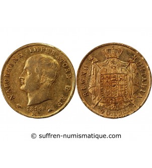 ITALIE, NAPOLEON﻿ 1er - 40 LIRE OR 1811 M MILAN