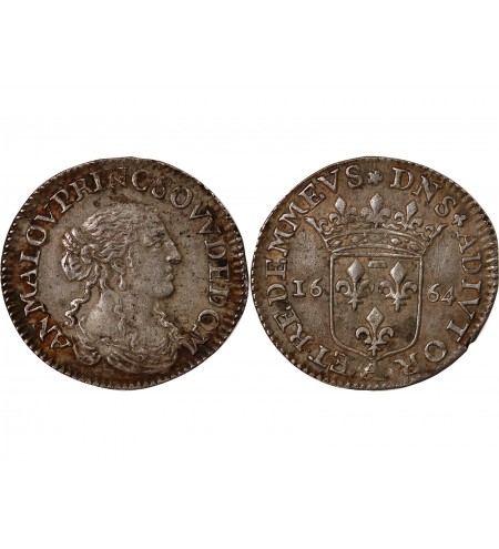 Principauté de Dombes, Anne-marie Louise d'Orléans - 1/12 ECU Trévoux