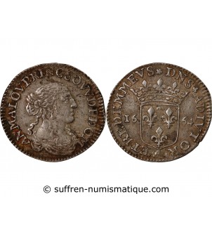 Principauté de Dombes, Anne-marie Louise d'Orléans - 1/12 ECU Trévoux